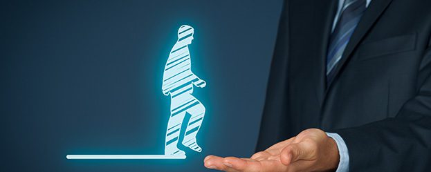 New talent acquisition concept, silhouette